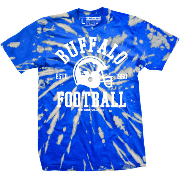 Buffalo Football (Bleached) ROYAL t-shirt – My Buffalo Shirt