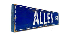 Allen St (ROYAL) rustic sign