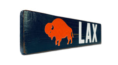Buffalo Lacrosse rustic sign