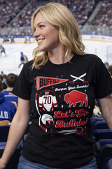 Buffalo Hockey Pennant collage t-shirt (BLACK)