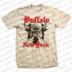 Angry Buffalo Illustration Adult unisex t-shirt