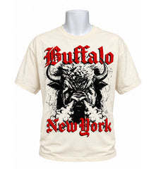 Angry Buffalo Illustration Adult unisex t-shirt