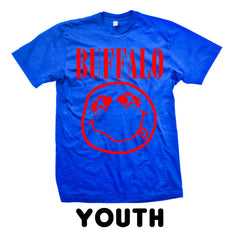 BUFFALO X-SMILEY (ROYAL) *YOUTH* t-shirt