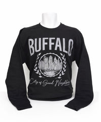 City of Good Neighbors (BLACK) unisex Adult CREWNECK sweatshirt