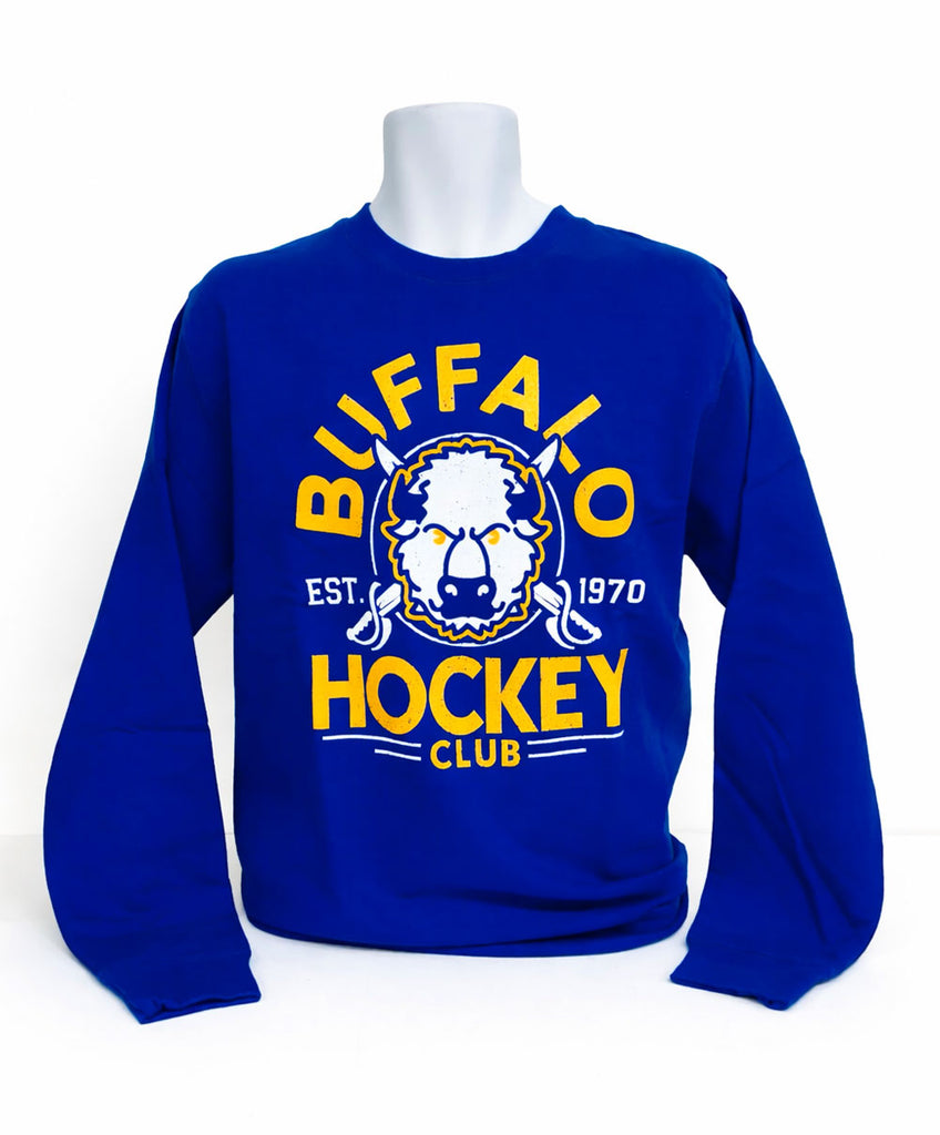 Buffalo Hockey Club (ROYAL) Adult Unisex CREWNECK
