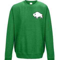 Buffalo Irish Art Collage Adult Unisex CREWNECK