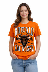 Buffalo Lacrosse Cowboy Buffalo unisex t-shirt