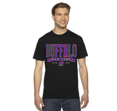 Buffalo, NY Zebra (Blue/Red)  t-shirt