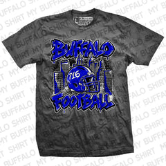 Buffalo Football Graffiti 716 Adult unisex  t-shirt