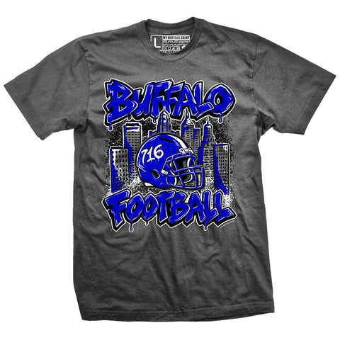 Buffalo Football Graffiti 716 Adult unisex  t-shirt
