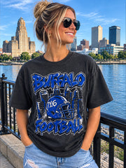 Buffalo Football Graffiti 716 Adult unisex  t-shirt