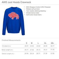 Buffalo Nicknames unisex Adult CREWNECK sweatshirt