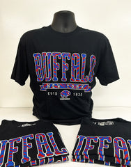 Buffalo, NY (Blue/Red stripes)  t-shirt