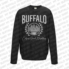 City of Good Neighbors (BLACK) unisex Adult CREWNECK sweatshirt