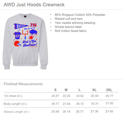 Buffalo Football Pennant Collage (GREY) Adult Unisex CREWNECK