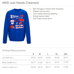 Buffalo Football Pennant Collage (ROYAL) Adult Unisex CREWNECK