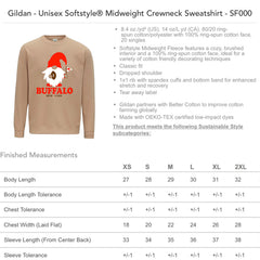 Buffalo Football Gnome Adult Unisex CREWNECK
