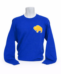 Buffalo Hockey (ROYAL) Art Collage Adult Unisex CREWNECK