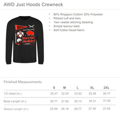 Buffalo Hockey Pennant Collage (BLACK) Adult Unisex CREWNECK