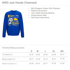 Buffalo Hockey Pennant Collage (ROYAL) Adult Unisex CREWNECK