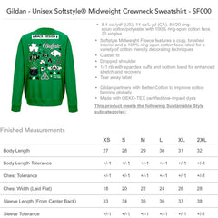 Buffalo Irish Art Collage Adult Unisex CREWNECK