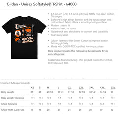 Buffalo Lacrosse Pennant collage t-shirt