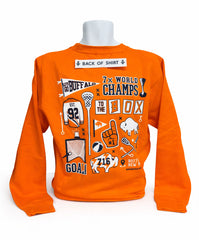 Buffalo LAX Art Collage Adult Unisex CREWNECK