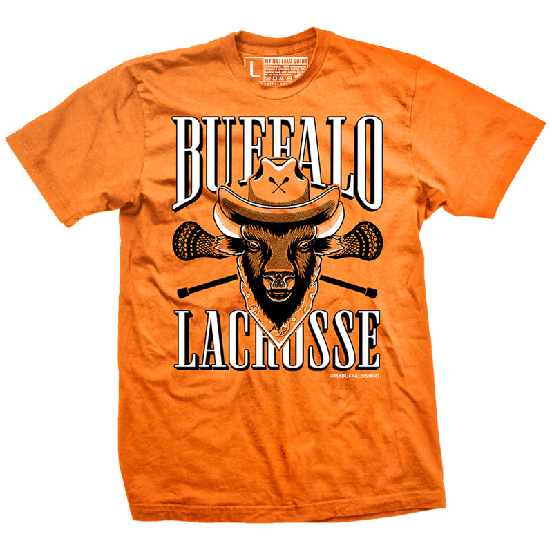 Buffalo Lacrosse Cowboy Buffalo unisex t-shirt