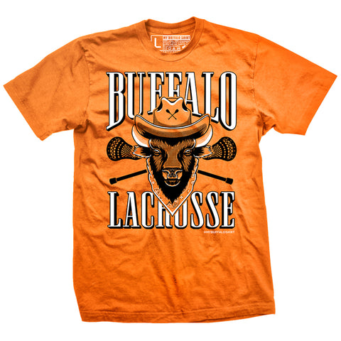 Buffalo Lacrosse Cowboy Buffalo unisex t-shirt