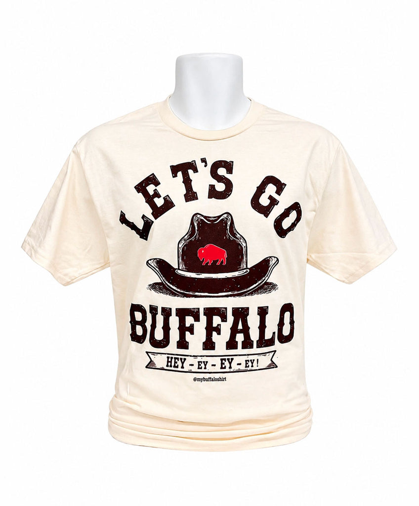 Let's Go Buffalo Cowboy Hat Adult unisex t-shirt