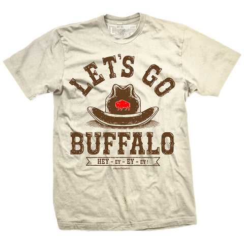 Let's Go Buffalo Cowboy Hat Adult unisex t-shirt