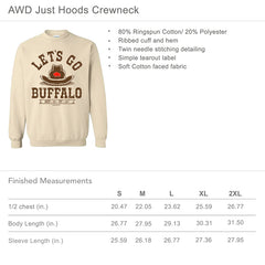 Let's Go Buffalo Cowboy Hat Adult Unisex CREWNECK