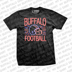 Neon Buffalo Football Adult unisex t-shirt