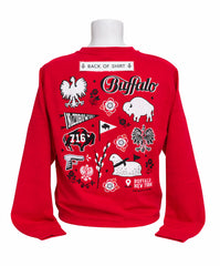 Buffalo Polish Collage Adult Unisex CREWNECK