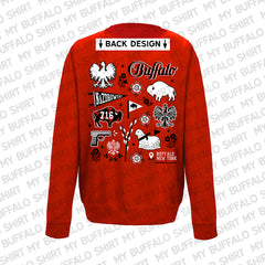 Buffalo Polish Collage Adult Unisex CREWNECK