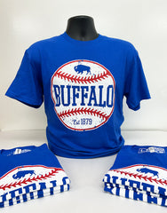 Retro Buffalo Baseball Royal t-shirt