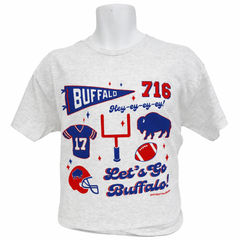 Buffalo Football Pennant collage t-shirt