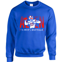 #17 ALLEN: MVP of Buffalo Adult Unisex CREWNECK