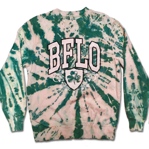 *Limited* BFLO Irish tie-dye Adult unisex CREWNECK