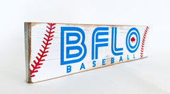 BFLO baseball rustic sign