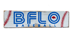 BFLO baseball rustic sign