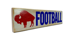 Buffalo Football rustic sign