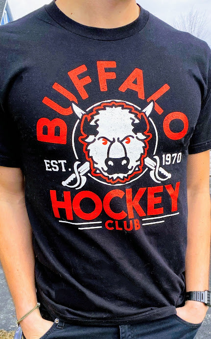 Vintage Style Buffalo Hockey T Shirt Buffalo T Shirt New 