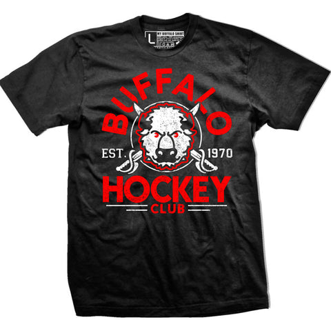 Buffalo Hockey Club (BLACK RETRO) t-shirt