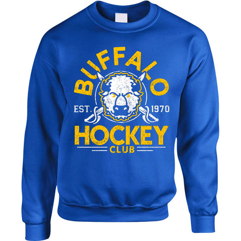 Buffalo Hockey Club (ROYAL) Adult Unisex CREWNECK