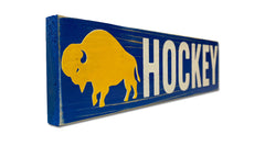 Buffalo Hockey rustic sign