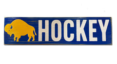 Buffalo Hockey rustic sign