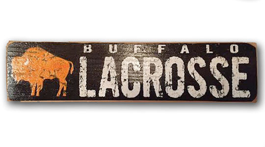 Buffalo rustic wood signs