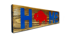 Home (Buffalo) rustic wood sign