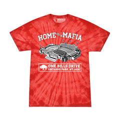 Home of the Mafia RED tie-dye t-shirt